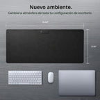 Spigen Almohadilla de escritorio de piel sintética con imanes de cable