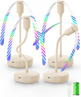 Edvision Fly Fans para mesas, ventilador de alimentos recargable de...