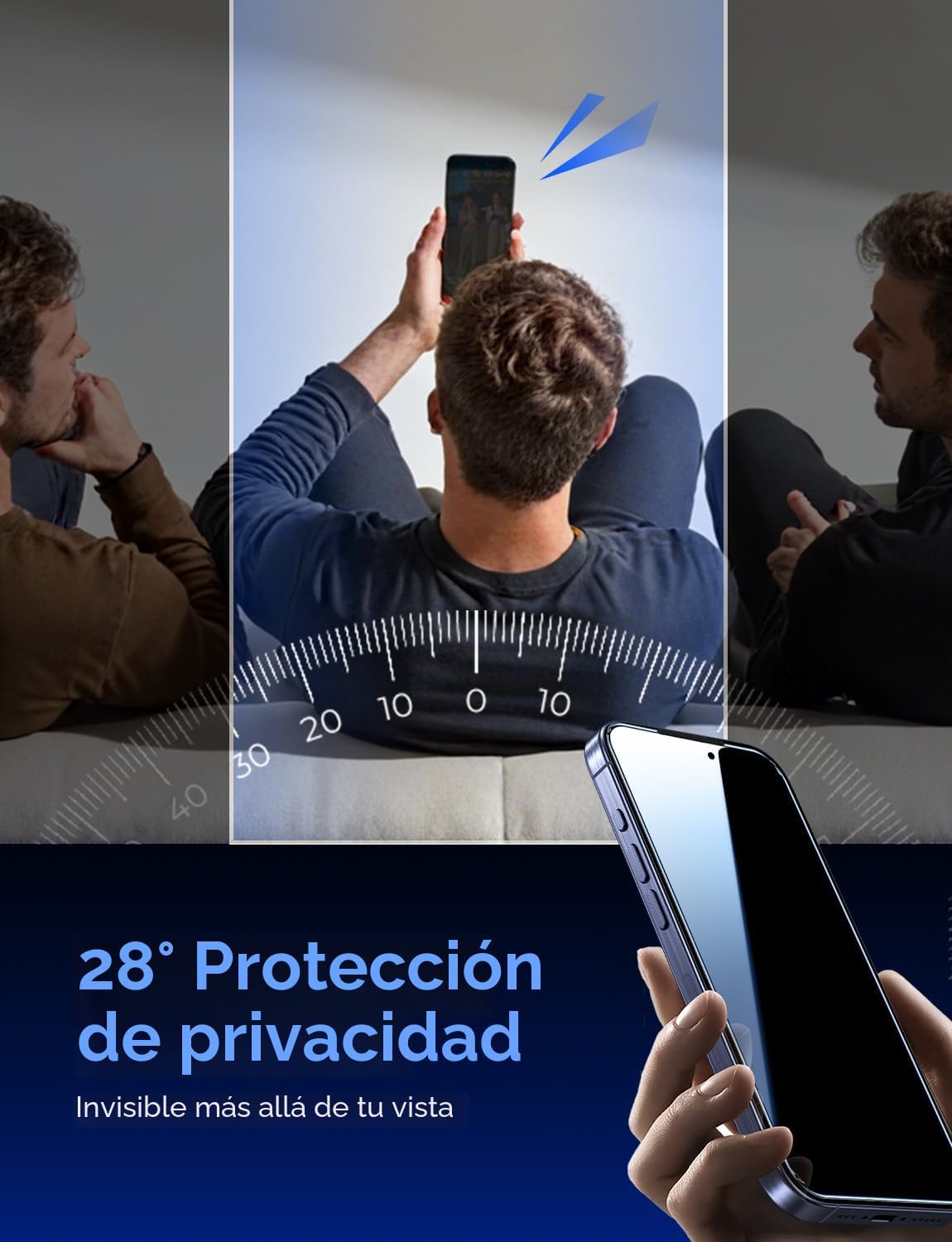 MAGIC JOHN Protector de Privacidad para Pantalla de iPhone 17 Pro, Instalación Fácil Paquete de 2