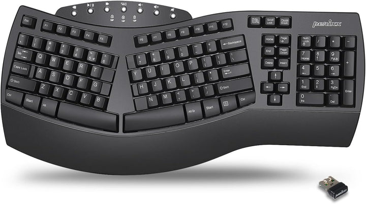 Perixx Periboard-612B - Teclado Inalámbrico Ergonómico Split con Mo...