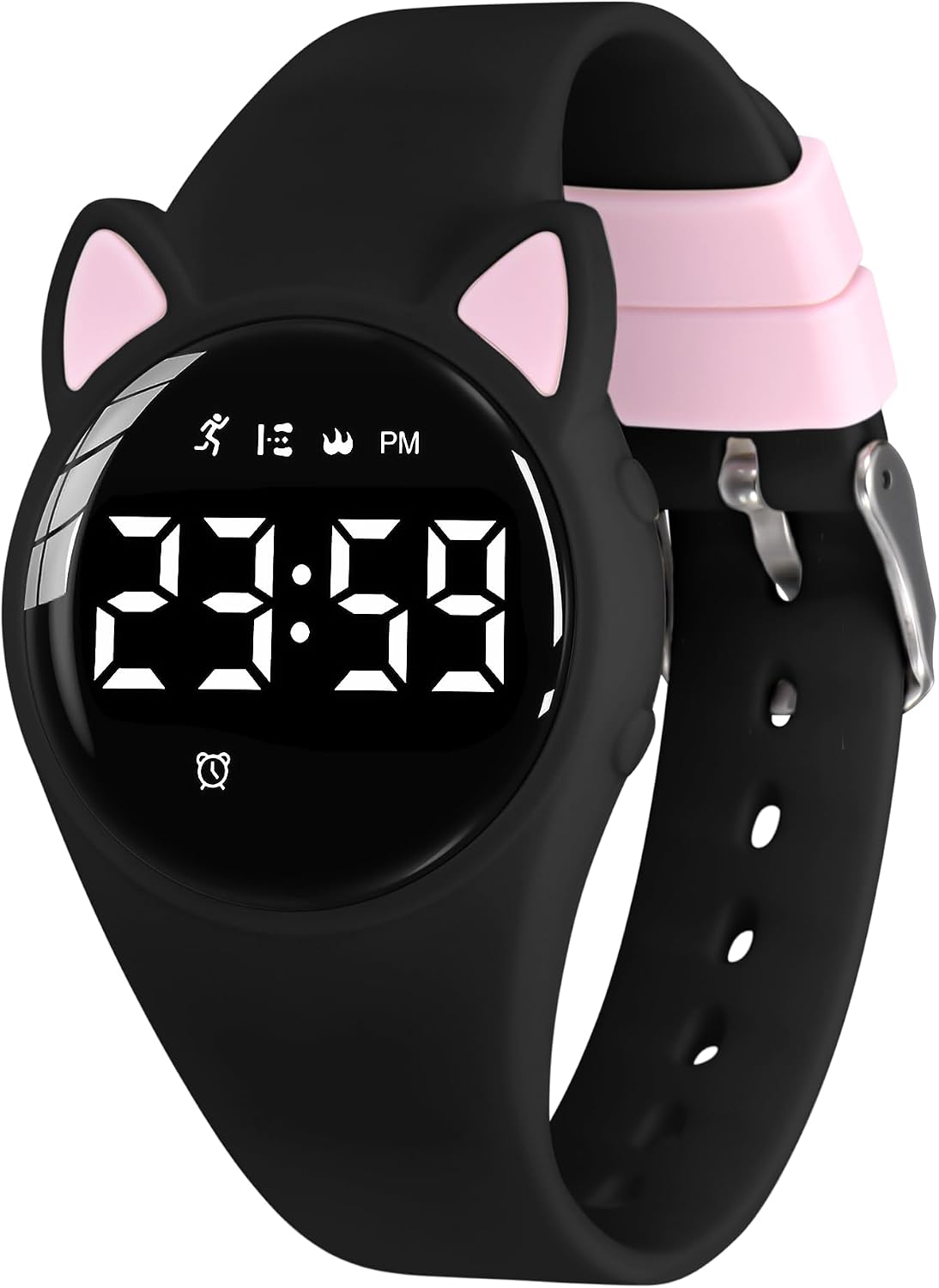Relojes para niños y niñas, reloj deportivo digital con contador de pasos, podómetro, alarma de vibración, sin aplicación, impermeable, rastreador de fitness, reloj para niños, niñas, adolescentes