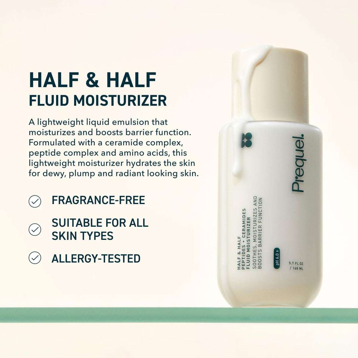 Prequel Crema Facial Hidratante Fluida Half and Half para
