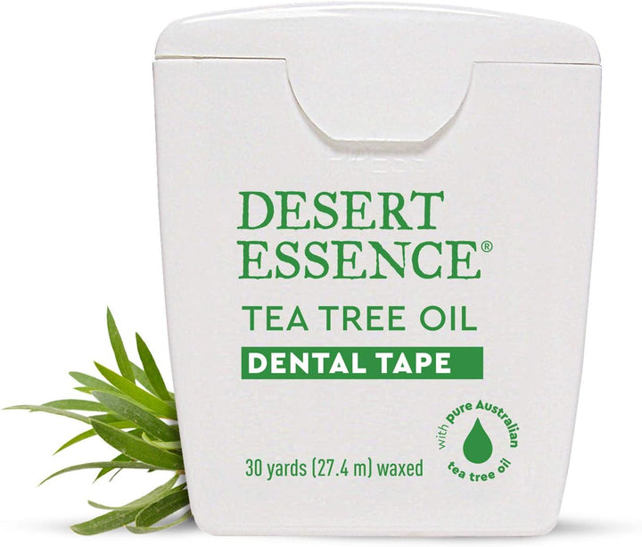 Desert Essence Cinta dental de aceite de árbol de té, 30 yardas, pa...