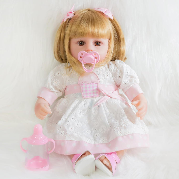 ENADOLL Muñeca realista de bebé recién nacida, muñecas de bebé reci...