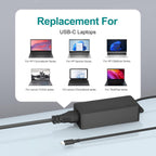 Cargador USB C de 100 W, compatible con Mac Book Pro/Air 16, 15, 14, 13, M1 M2 M3 M4 M5, pulgadas 2026 2025 2024 2023, para HP, adaptador de CA de carga rápida Dell tipo C