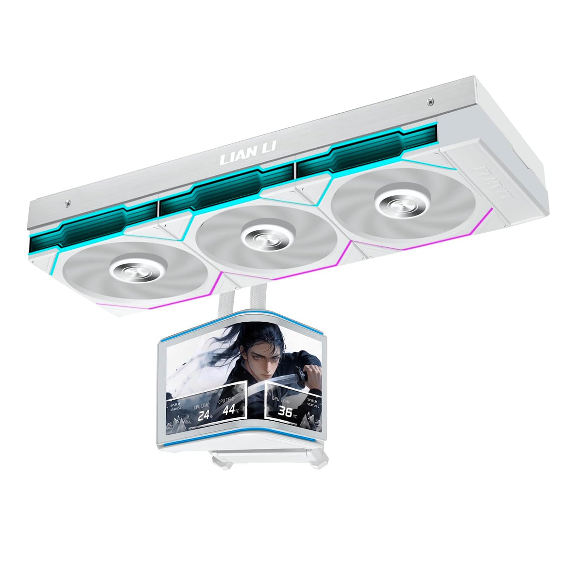Lian Li Hydroshift II OLED Curvo 360TL-Enfriador de CPU líquido-Bla...