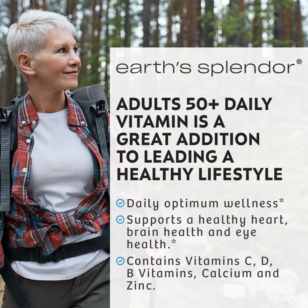 Earth's Splendor Vitamina diaria para adultos de más de 50 años...