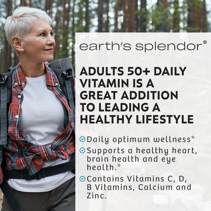 Earth's Splendor Vitamina diaria para adultos de más de 50 años...