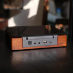 Reproductor de CD retro para el hogar con Bluetooth, altavoces