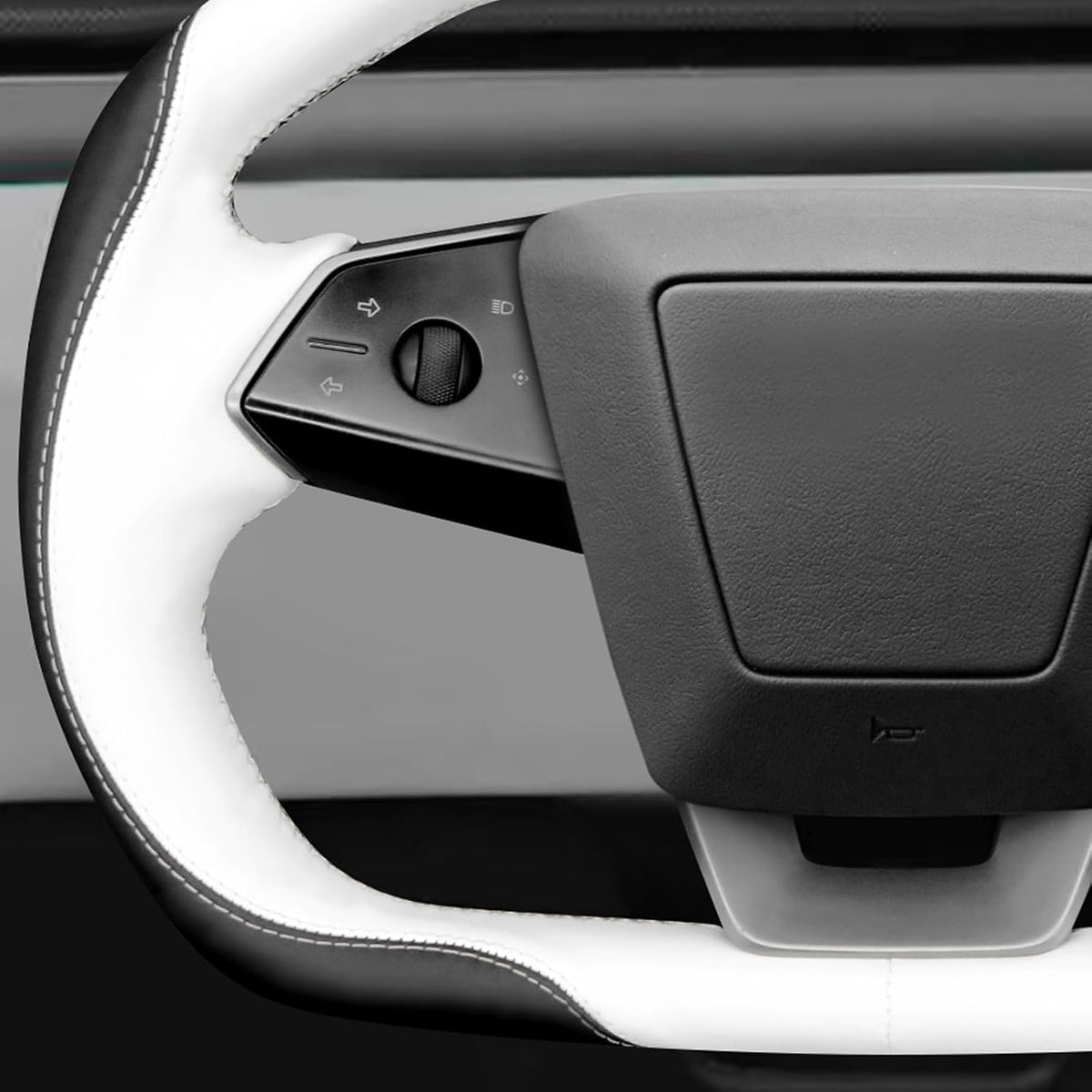 MEWANT Stitch On - Funda para volante de ajuste personalizado para Tesla