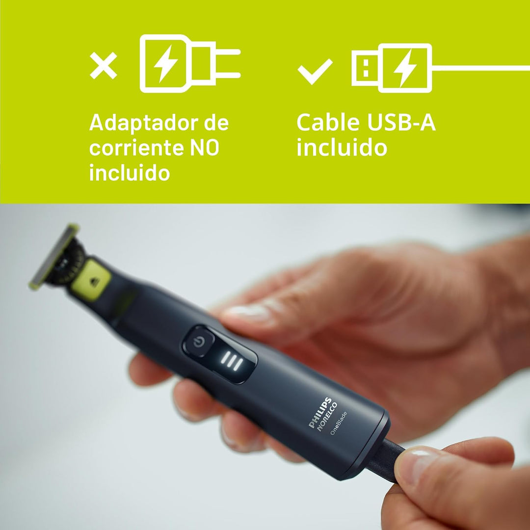Philips Norelco OneBlade Pro 360 - Afeitadora eléctrica facial + cu...