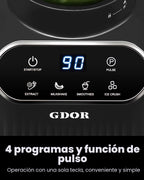Licuadora GDOR Smoothie para cocina, 1200W Licuadora de vidrio con 5 programas inteligentes