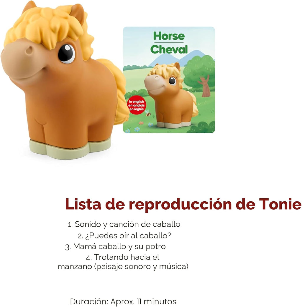 Toniebox 2 My First Farm Bundle para Kids 1+ con Soft y Squeezable Cow, Horse, y Pig - Sunset Red