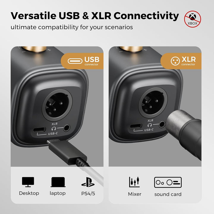 NearStream AM25X Gen2 Micrófono de Condensador XLR\/USB con Cancela...