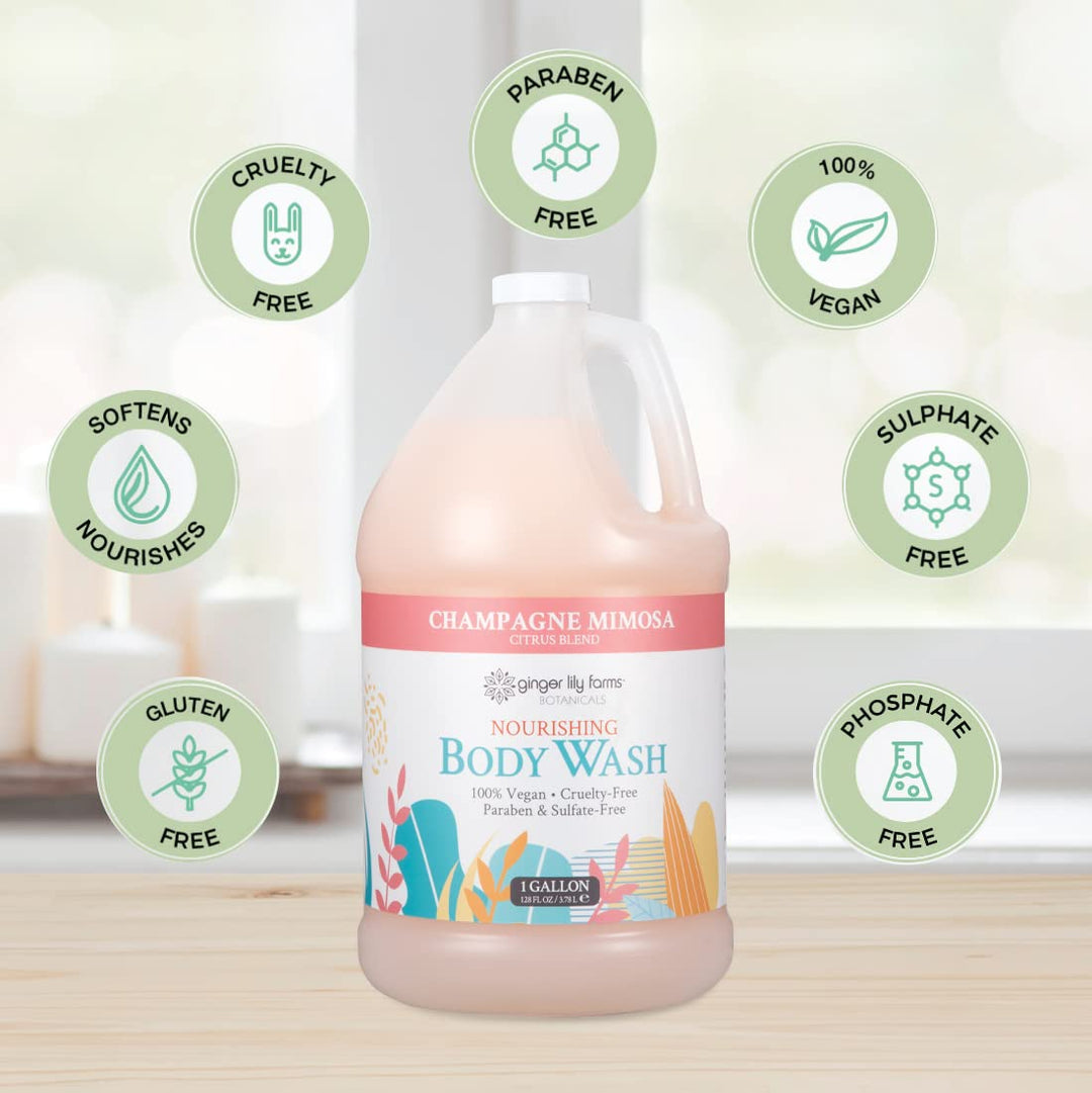 Ginger Lily Farms Botanicals - Jabón corporal nutritivo, Champagne...