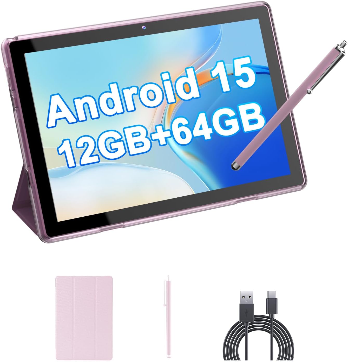 HOTTABLET 10" Tableta Android 15 de 12 (4+8Expand) GB RAM+64GB...