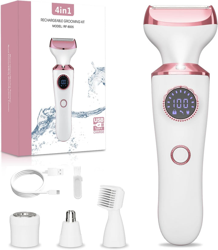 Maquinilla de afeitar eléctrica para mujer recortadora de