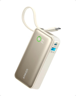 Anker Nano Power Bank, cargador portátil de 10,000 mAh con cable US...