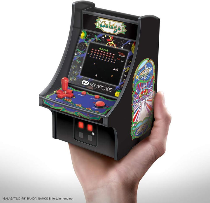 My Arcade Micro Player Mini Arcade Machine: Galaga Video Game, Full...