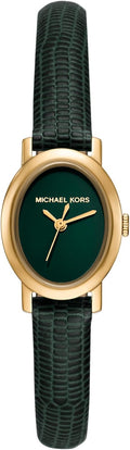 Reloj femenino Michael Kors Maude de tres manecillas en piel verde (Modelo: MK7633)