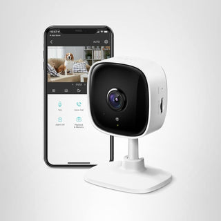 Tapo by TP-Link 1080P Cámara de seguridad para interior, detección de movimiento, audio de 2 vías y sirena, visión nocturna, almacenamiento en nube y tarjeta SD, compatible con Alexa y Google Home