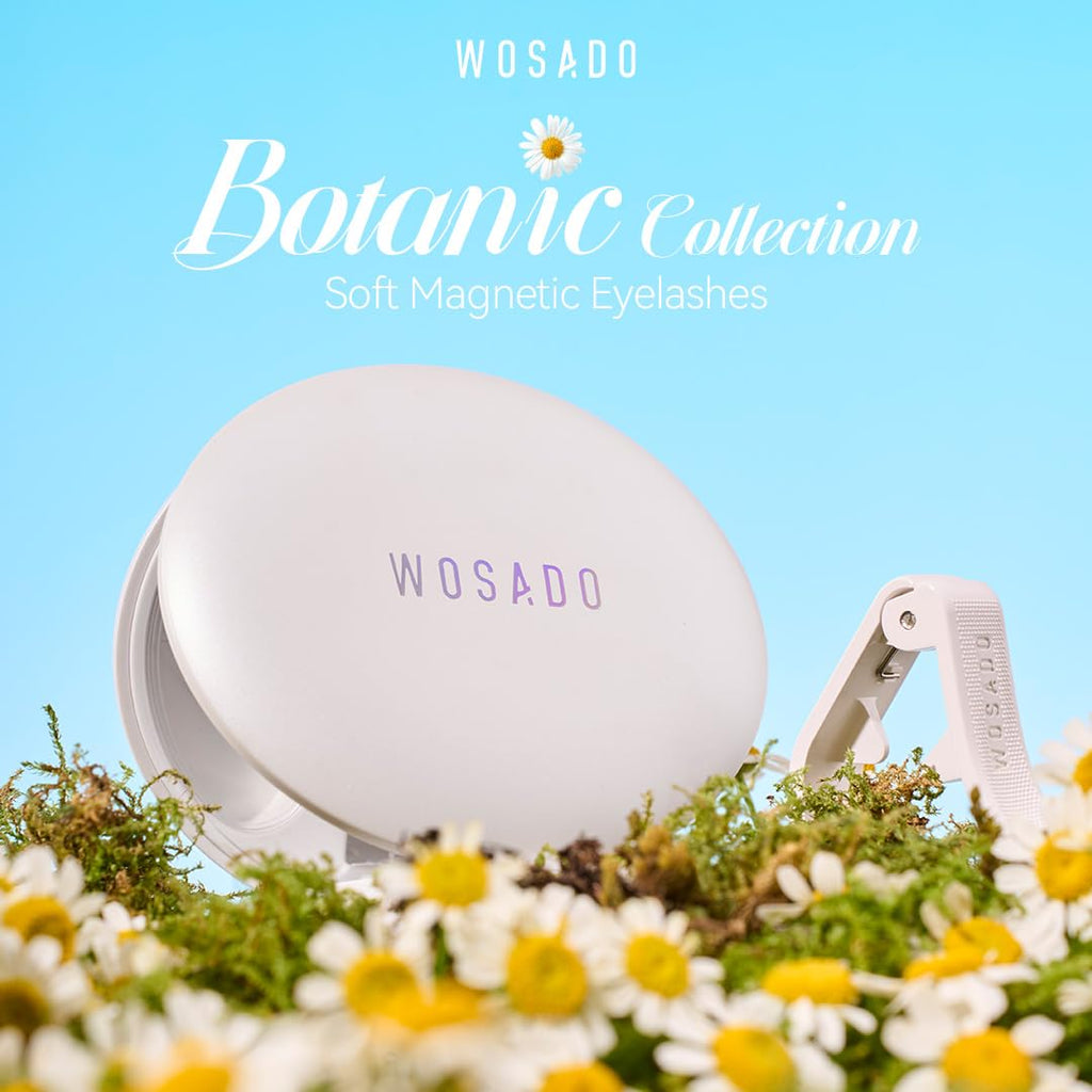 WOSADO Kit de pestañas magnéticas suaves con aplicador, 1 pair, Orquídea