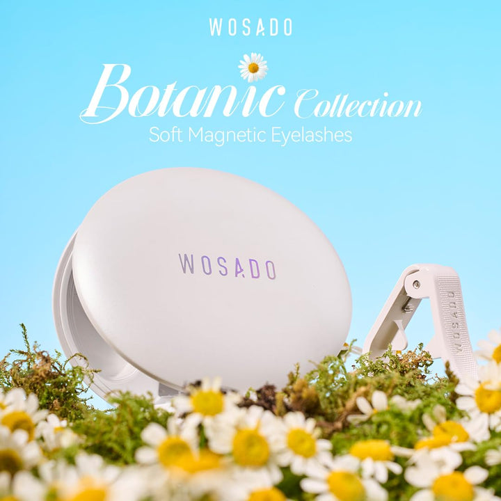 WOSADO Kit de pestañas magnéticas suaves con aplicador, [Orchid] pe...