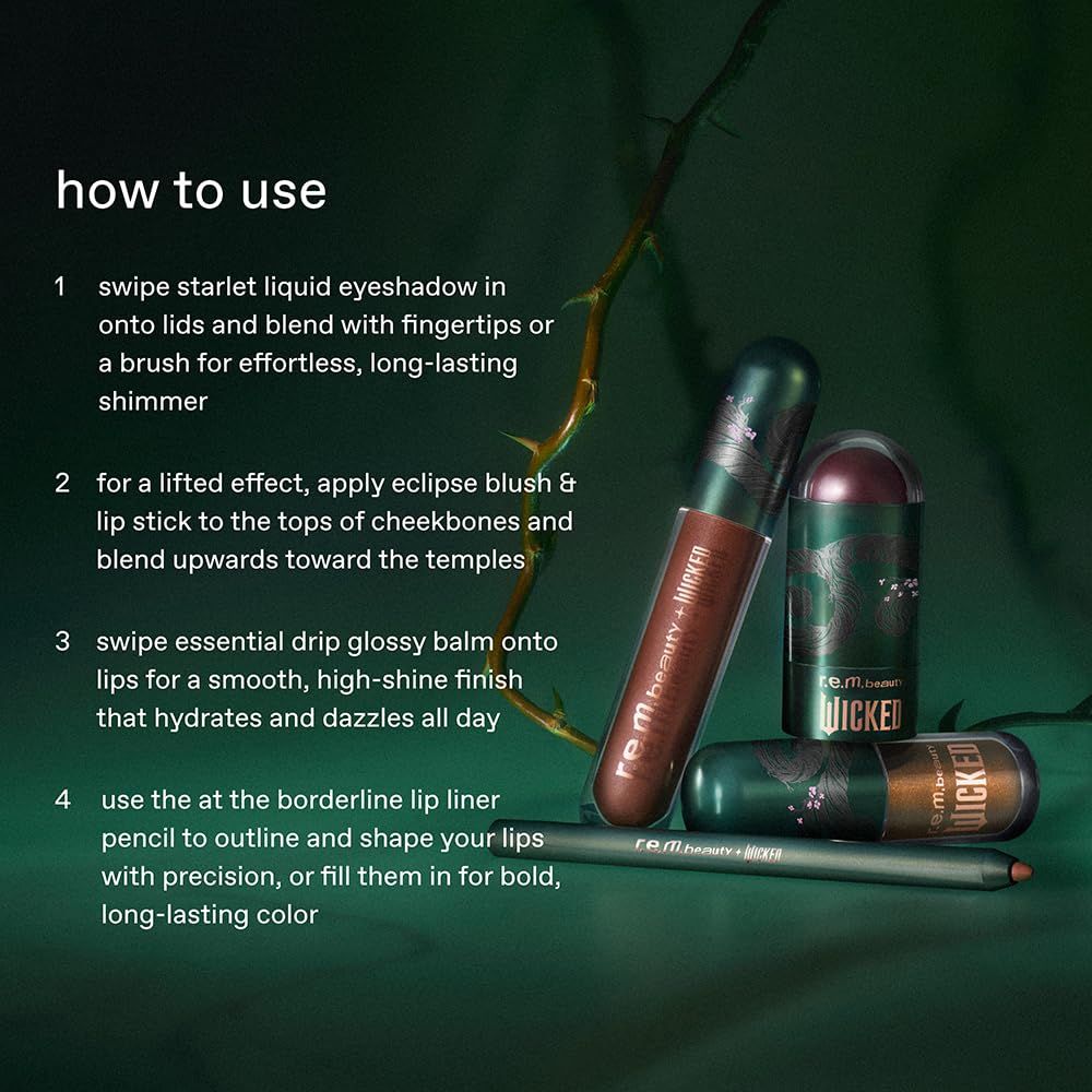 r.e.m. beauty Wicked: For Good | Set de maquillaje | Sombra de ojos...