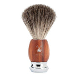 MÜHLE VIVO - Cepillo de afeitar de tejón puro de madera de ciruela,...