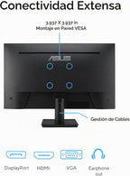 ASUS Monitor de cuidado ocular 1440P de 27" (VA27AQ) - IPS, QHD...