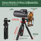 Telescopio monocular de 80 x 100 monoculares de alta
