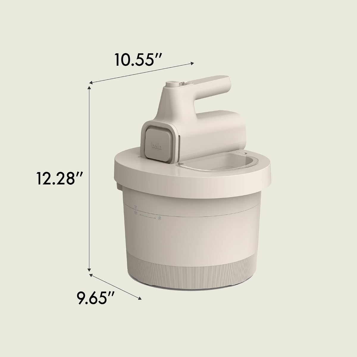 Bella - Batidora de mano y soporte de 3.5 cuartos de galón, batidora eléctrica 2 en 1 con tazón, leche de avena