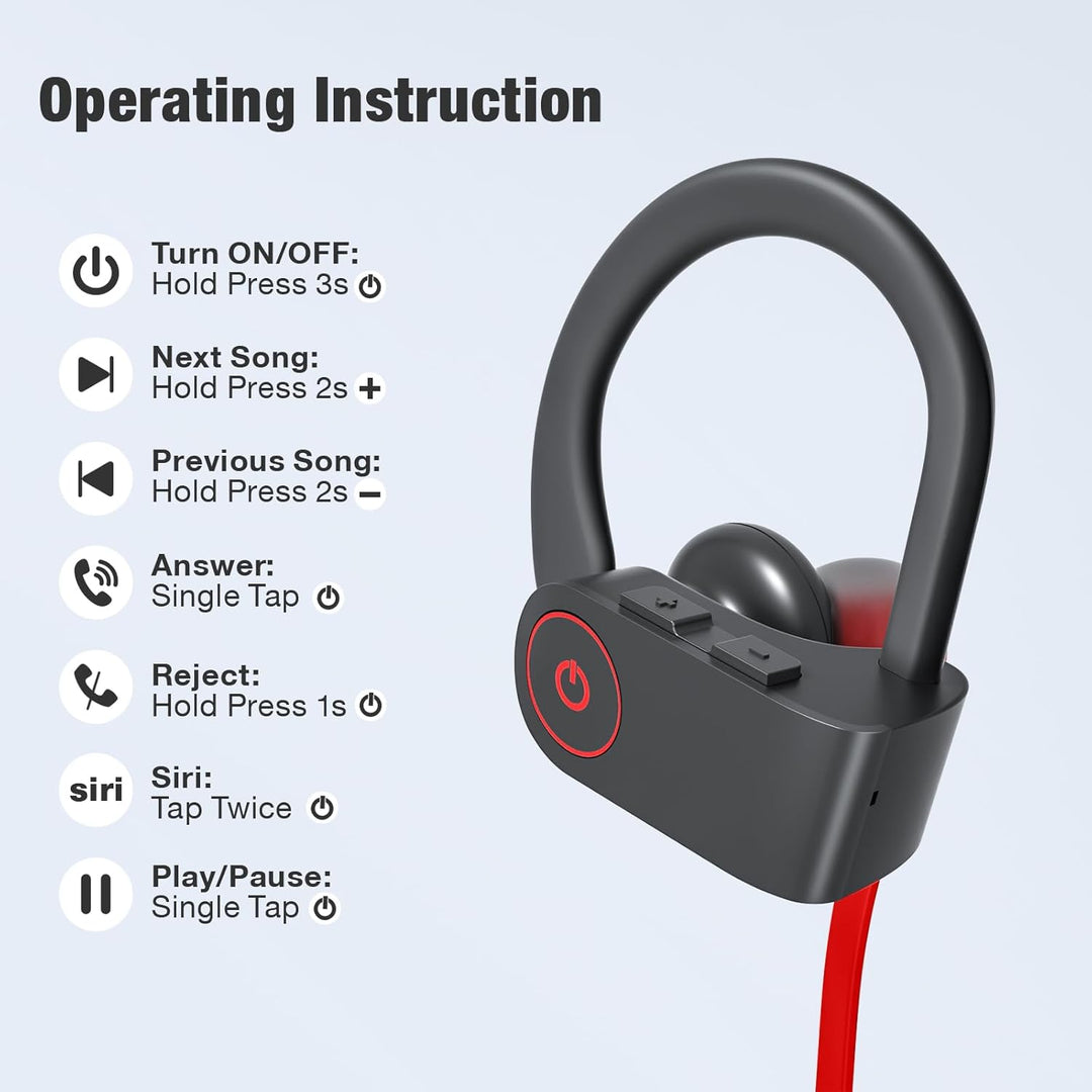 JOYWISE Auriculares Bluetooth Auriculares Inalámbricos 16H Tiempo d...