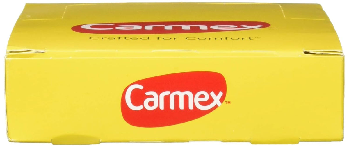 Carmex Bálsamo labial clásico medicado, 0.25 onzas (paquete de 12)
