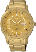 SEIKO 5 Reloj automático de esfera dorada para hombre SNKN62