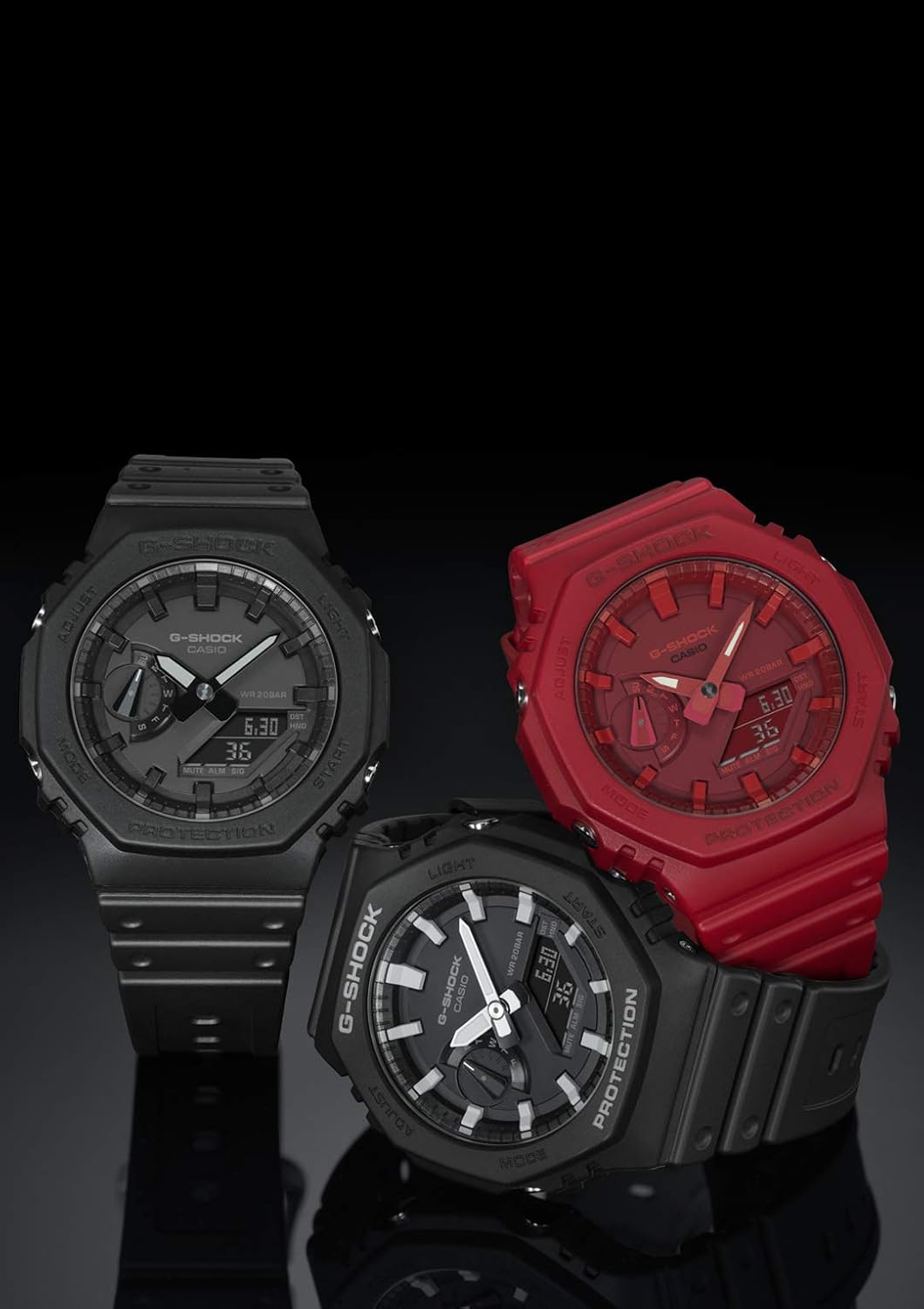 G-Shock - Reloj Casio, con protección de núcleo de carbono (Ga-2100-4ajf) para hombre, importado de Japón