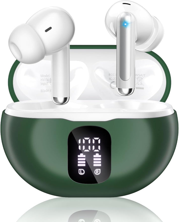 XIAOWTEK Auriculares inalámbricos, auriculares Bluetooth 5.4 con re...