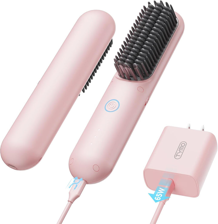 TYMO Porta PRO - Cepillo alisador de pelo inalámbrico para viajes,...