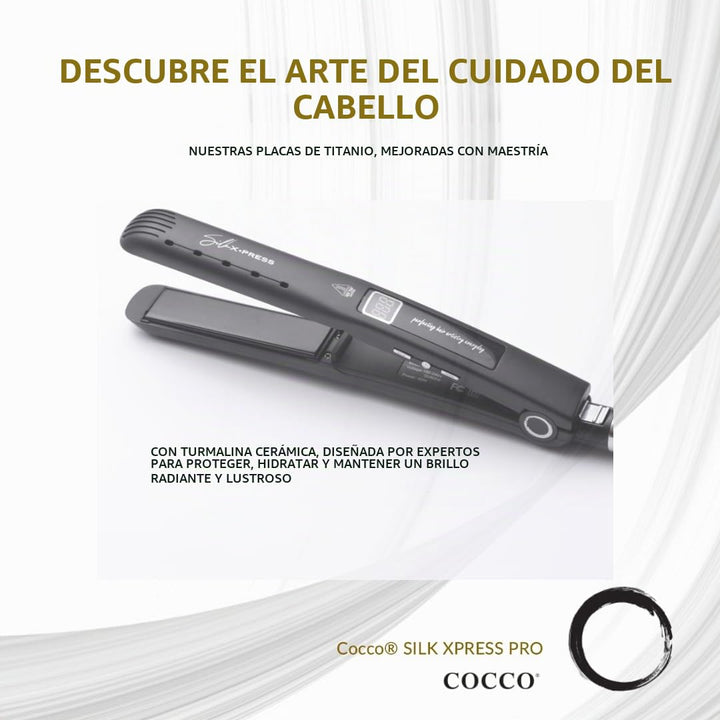 COCCO Silk Xpress Pro - Plancha plana de titanio (1 pulgada) | Plac...