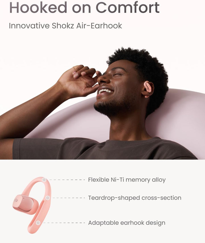 SHOKZ OpenFit Air - Auriculares de oreja abierta, auriculares verda...