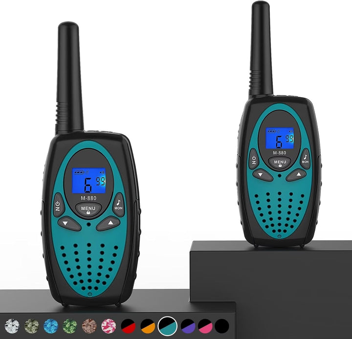 Topsung Walkie Talkies M880 para adultos (paquete de 2 azul)