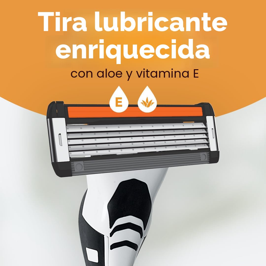 BIC Flex 5 - Maquinillas de afeitar recargables de 5 cuchillas para...