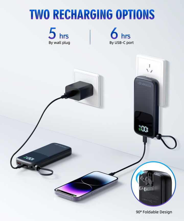 LOVELEDI Cargador portátil - Banco de energía - 15000mAh Banco de e...