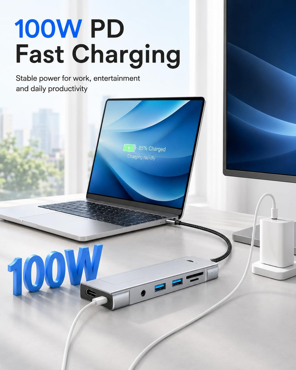 BKELHS, hub USB 3.2, alimentado