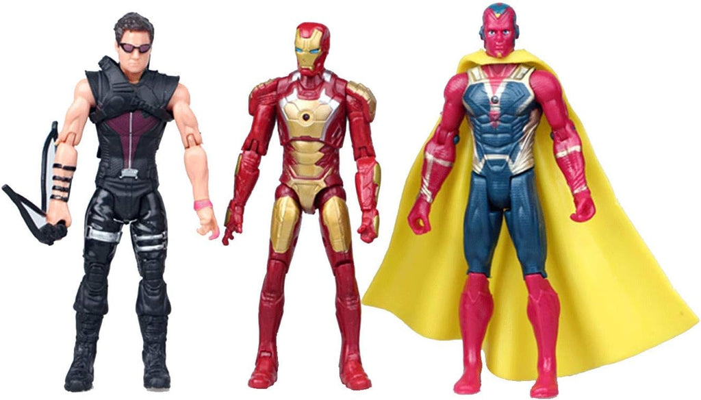 POIUYT Serie de Super Héroes Figura Exclusiva Set, 10 Figuras de Acción Coleccionables de 6.7 Pulgadas