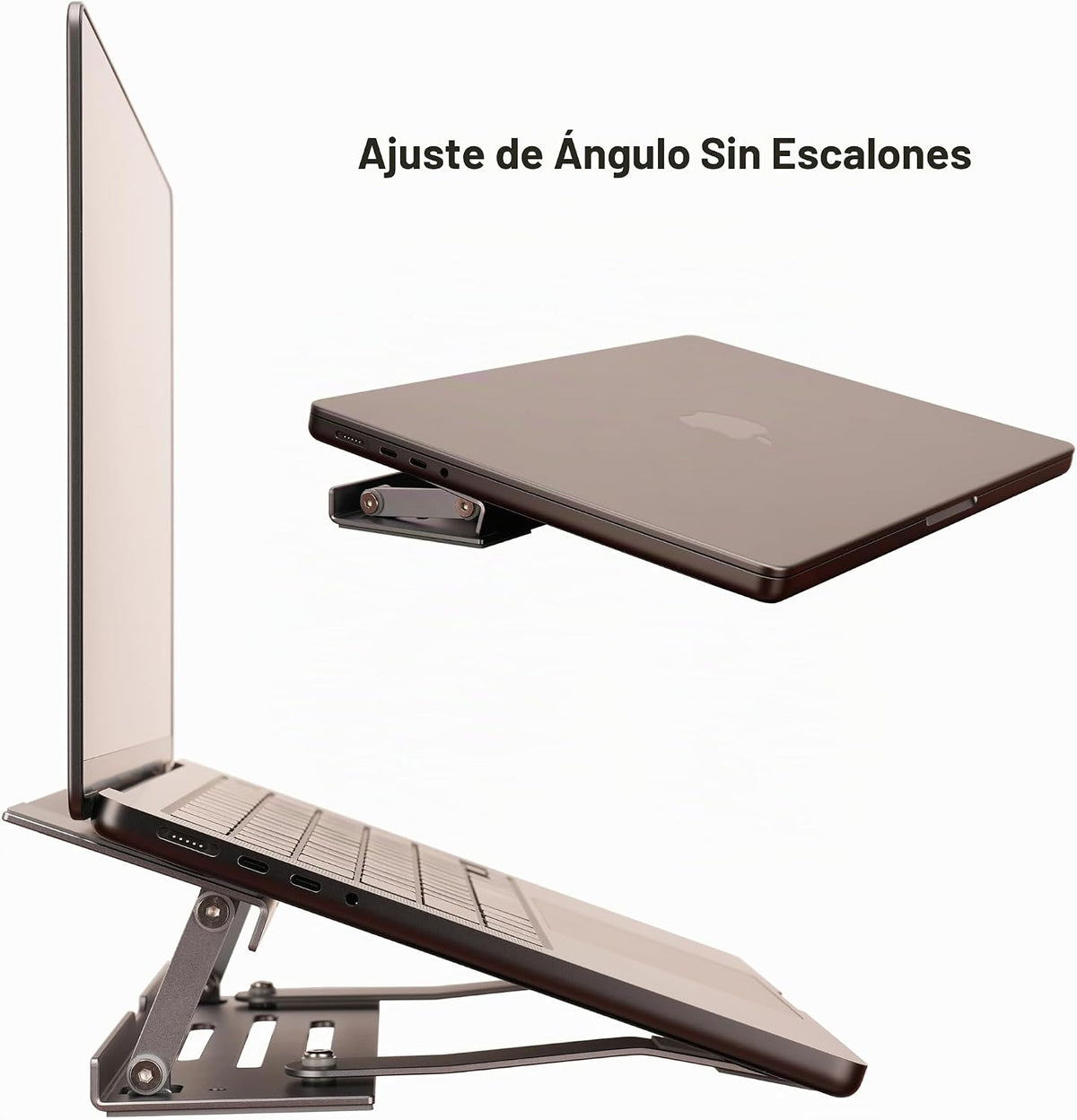 Psitek Soporte elevador plegable de aluminio 3 en 1 ajustable y ple...