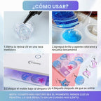 Resina UV transparente, 35.27 oz Kit de fundición y revestimiento