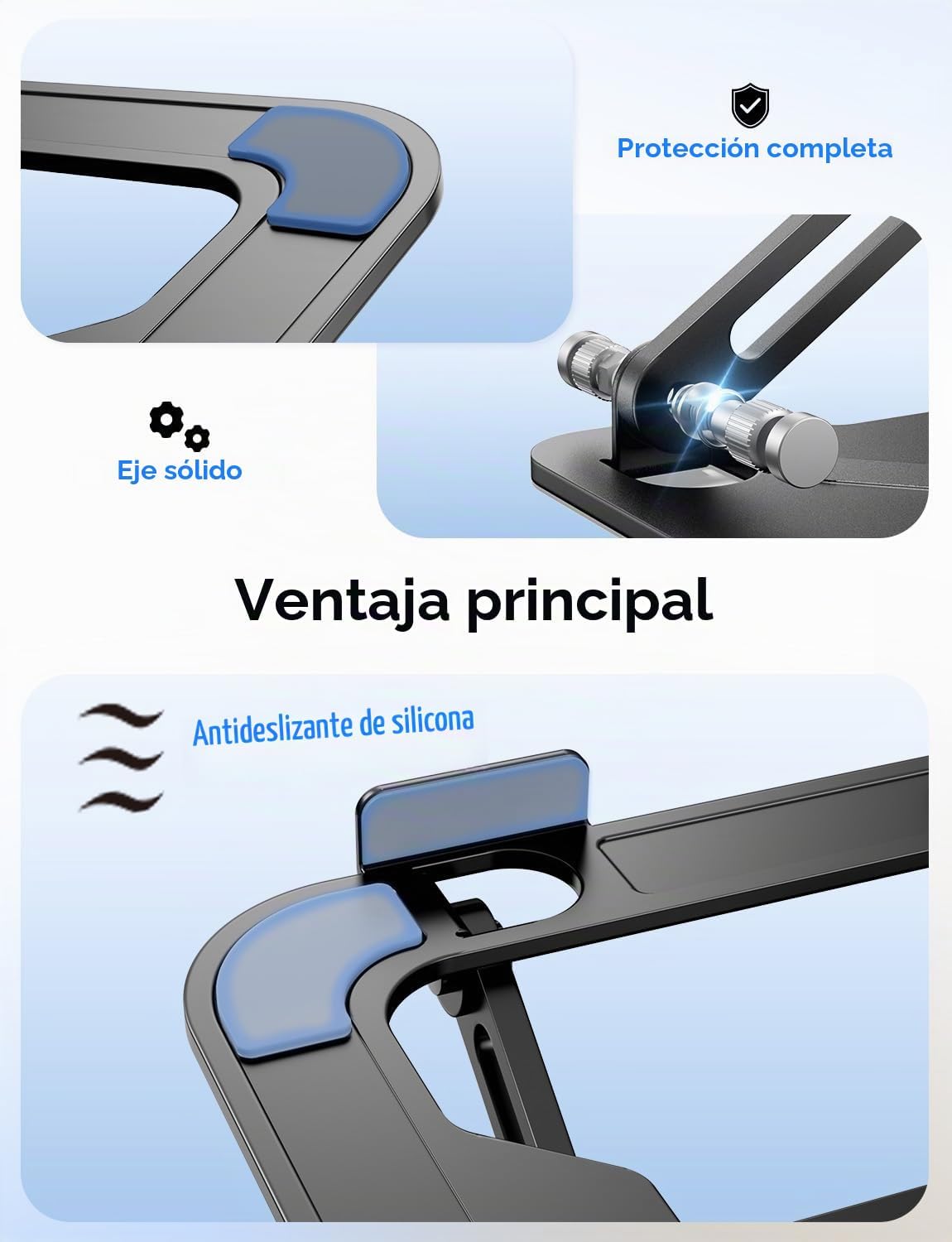 JCZT Soporte Ajustable para Laptop de Escritorio, Elevador Plegable...