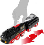 BRIO World - Tren de Vapor Navideño - Tren Operado a Batería - Motor de Vapor Motorizado de 27 Piezas para Pista de Madera con Luces y Vapor Apto para Niños - Juego Interactivo con Adelante/Atrás