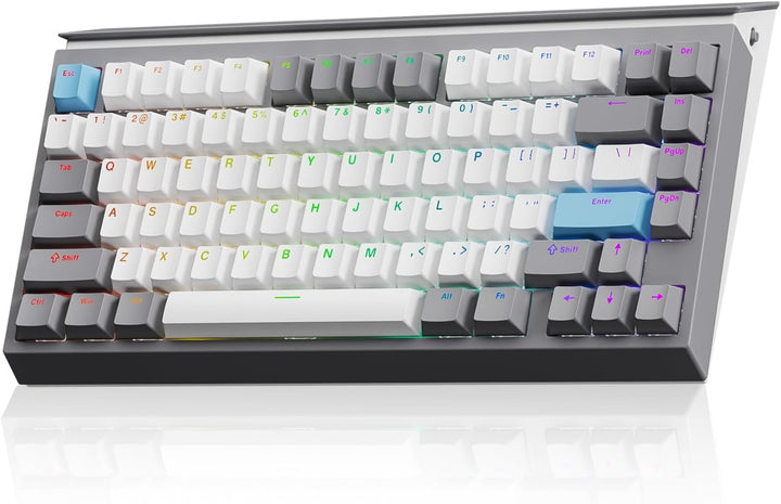 Teclado mecánico inalámbrico AUSDOM U75, teclado para juegos 75% cr...